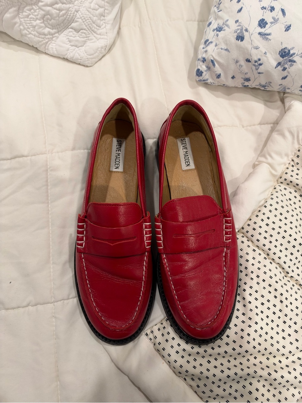 Steve Madden Women’s Madison Loafers - Red